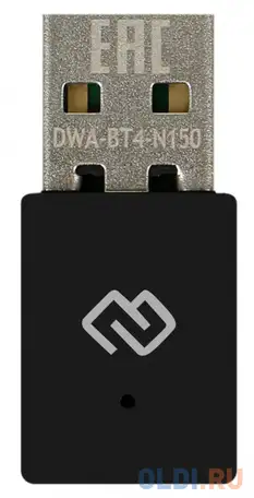 Сетевой адаптер wifi + bluetooth digma dwa-bt4-n150 usb 2.0, фотография 1