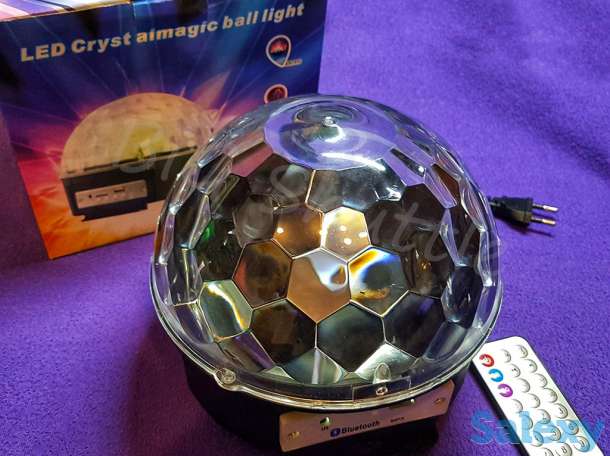 Светящийся диско шар цветомузыка с Bluetooth и USB., фотография 6