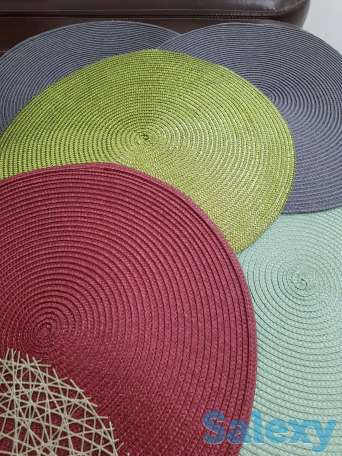 Подтарельники разных цветов, качественный материал, круглые, фотография 3