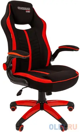 Кресло chairman   game 19 россия ткань черн./красн. н.п. (7069658), фотография 1
