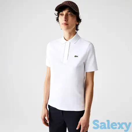 Женская рубашка-поло lacoste regular fit из органического хлопка, фотография 1