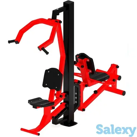 Тяга верхняя+флекс (красный) - уличный тренажер - ст 021-11, фотография 2