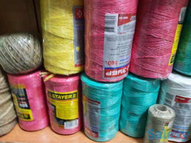 Шпагат ЗУБР рулон, 500 м синий, красный, зеленый, желтый, фотография 3