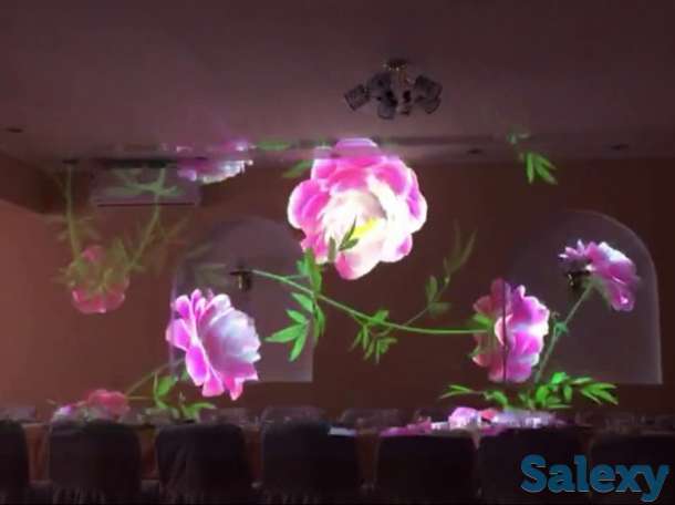 Проектор + компьютер + видеомонтаж = создают красивые визуальные видеопроекции прямо на стену внутри ресторана или кафе., фотография 7