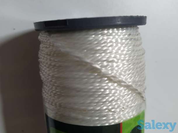 Крученый капроновый шнур 1.5мм, 100м катушка, 45кгс СИБРТЕХ Россия, фотография 2