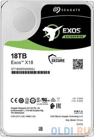 Жесткий диск seagate st18000nm000j 18 tb, фотография 1