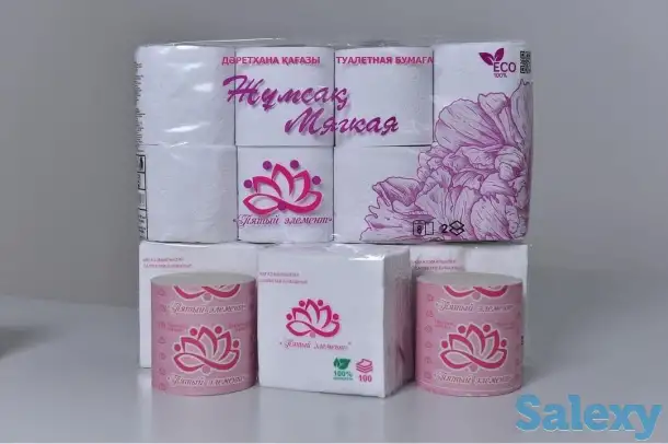 купить салфетки бумажные оптом. Туалетная бумага оптом по всему Казахстану, фотография 2