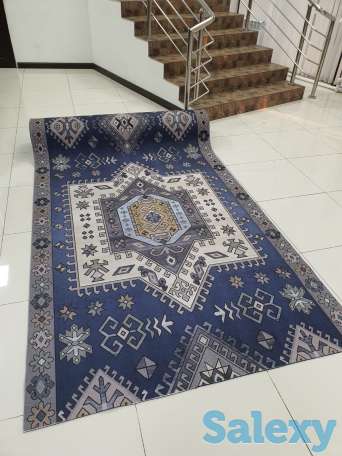 Коврик Голубой Кечуа ковер ковровая дорожка Ширина 140 см, фотография 1