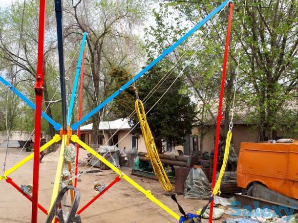 Батут банджи, тарзанка, 4х местный производство Россия., фотография 2
