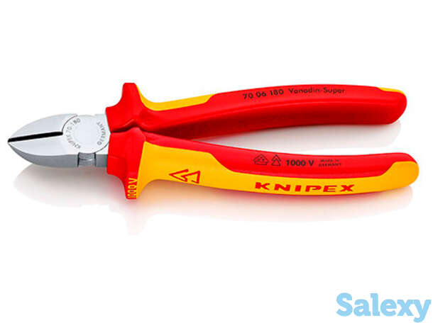 Бокорезы диэлектрические 1000v 180 мм knipex kn-7006180, фотография 1