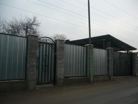 Изготовление навесов, ангаров, автоматических ворот, заборы, установка консольной системы ворот, фотография 6