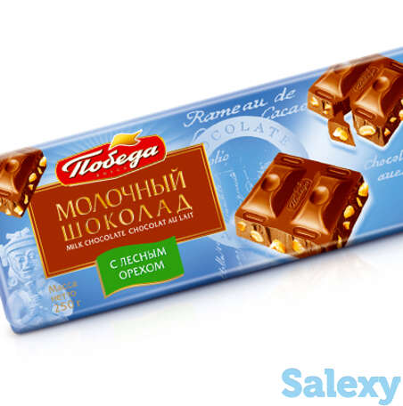 Шоколад молочный с орехом, 30%, фотография 1