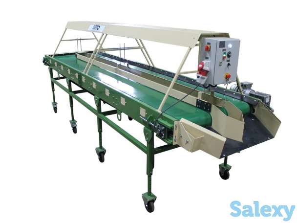 стол ленточный инспекционный (сортировочный переборочный стол) для переборки картофеля, овощей, лука, моркови КРИ-10-01, фотография 5