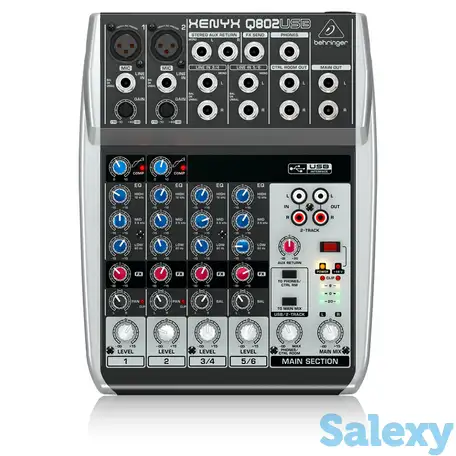Микшерный пульт behringer xenyx q802usb, фотография 1