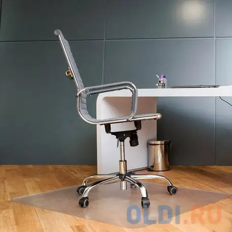 Коврик защитный для напольных покрытий brabix, поликарбонат, 100х120 см, шагрень, толщина, фотография 1