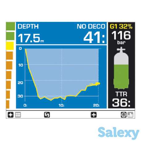 Компьютер для дайвинга mares genius - цв.черно-серебристый, фотография 2