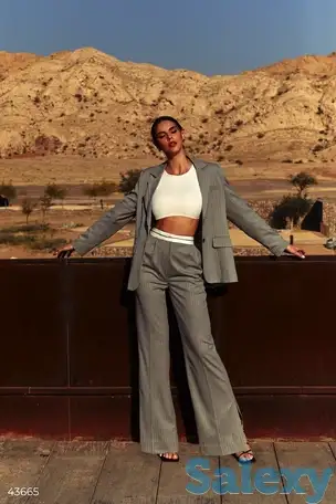 Брюки с отрезным поясом, фотография 1