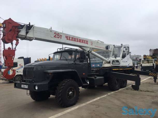Автокран «Челябинец» 25т. на шасси Урал 6х6, фотография 2