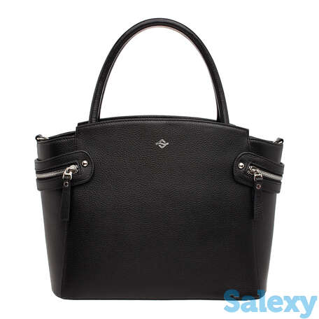 Кожаная женская сумка hacket black, фотография 2