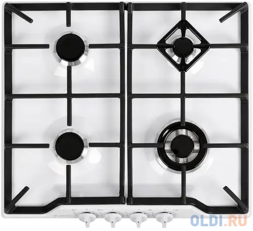 Варочная панель газовая gefest pvg 1212-02 белый, фотография 1