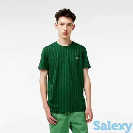 Мужская футболка lacoste oversize fit из хлопка, фотография 1