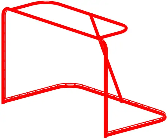 Со 2.60.01-02 ворота хоккейные (с креплением сетки), фотография 1