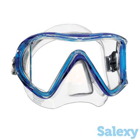 Маска для плавания mares i3 sunrise трёхстекольная, для широких лиц - ц.об.черный, ц.р.черный, фотография 2