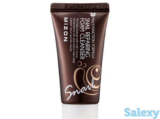 Пенка для умывания mizon snail repairing foam cleanser (30 мл), фотография 1