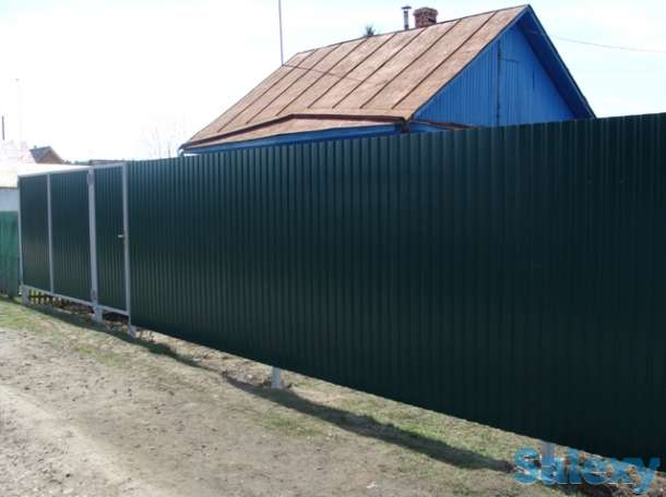 строительство забора из профлиста, фотография 3