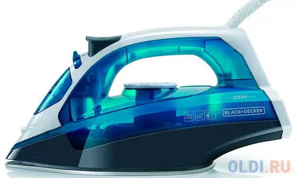 Утюг black+decker bxir2200e 2200вт синий, фотография 1