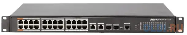 Коммутатор dahua dh-pfs4226-24et-360 управляемый, фотография 1