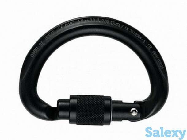 Карабин petzl omni screw-lock black, фотография 1