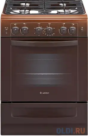Газовая плита gefest 6100-02 0001 коричневый, фотография 1