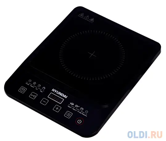 Индукционная электроплитка hyundai hyc-0106 чёрный, фотография 1