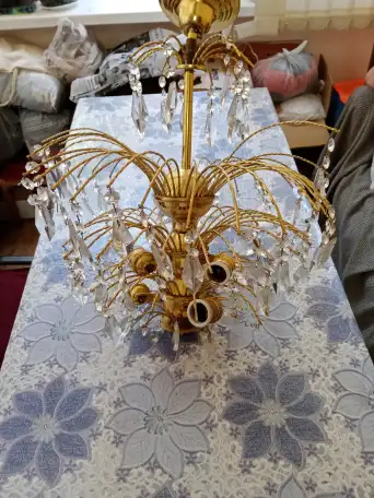 Люстры  турецкие  с  хрустальными  подвесками, фотография 1