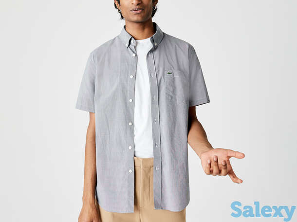 Мужская рубашка lacoste gingham regular fit, фотография 1