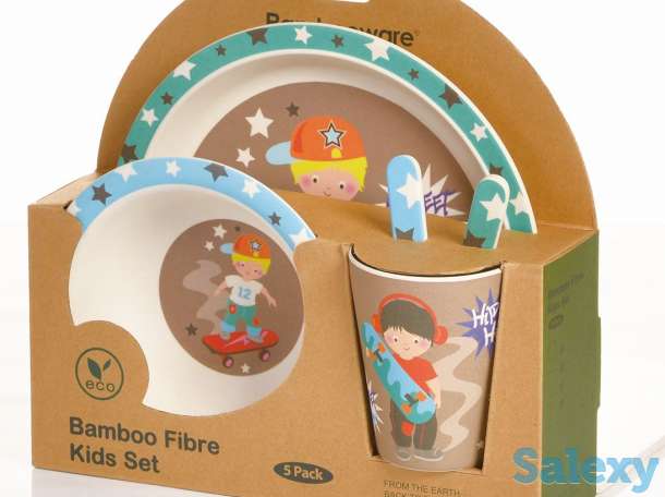 Детская посуда из бамбука, фотография 3