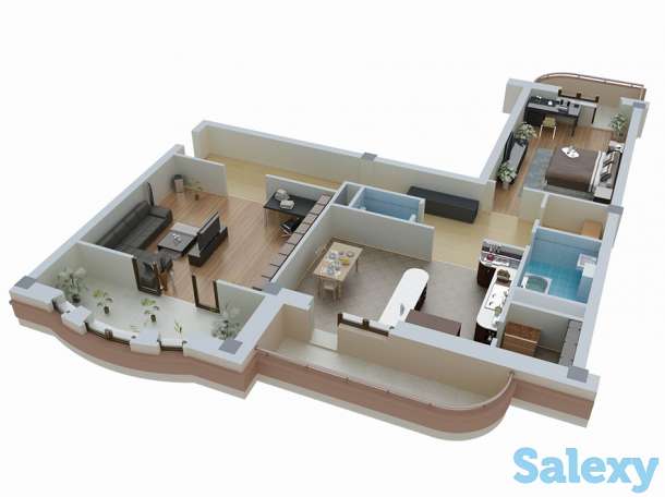 Узаконить перепланировку, переоборудование. Квартира, коридор, балкон, техэтаж. Астана, фотография 2