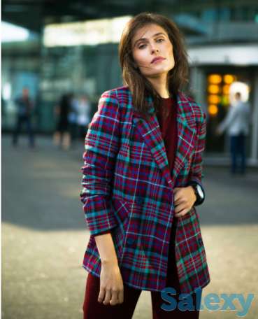 Жакет в красно-синюю клетку, фотография 2