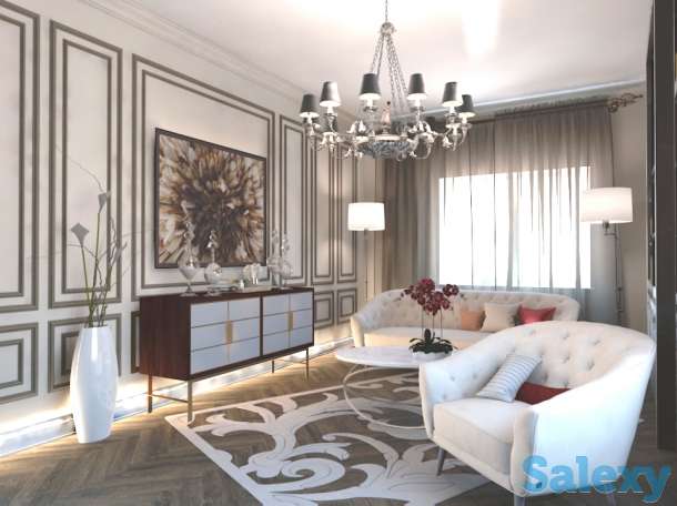 Проектируем дизайн интерьера в квартирах и выполняем дизайнерский ремонт по картинкам 3D, фотография 5