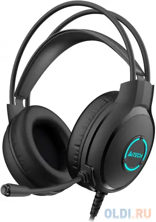 Гарнитура a4tech fstyler fh300u,  для компьютера, мониторные,  черный , фотография 1