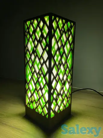 Зелёный Интерьерный светильник - ночник, фотография 9