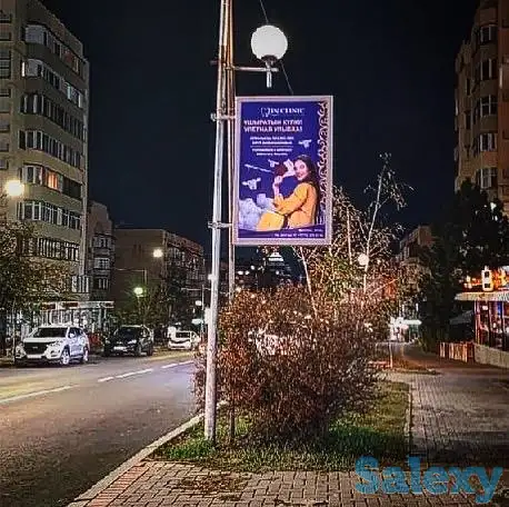 Резмещение рекламных щитов на придорожных столбах и опорах, фотография 2