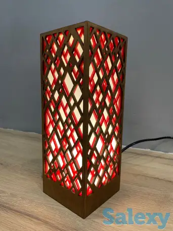 Красный Интерьерный лампа-ночник, фотография 7