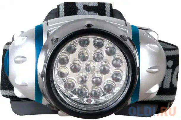 Фонарь camelion led5313-19f4  налобн металлик 19led 4 реж 3xr03 в, фотография 1