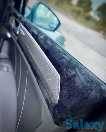 Черная самоклеящаяся алькантара, фотография 2