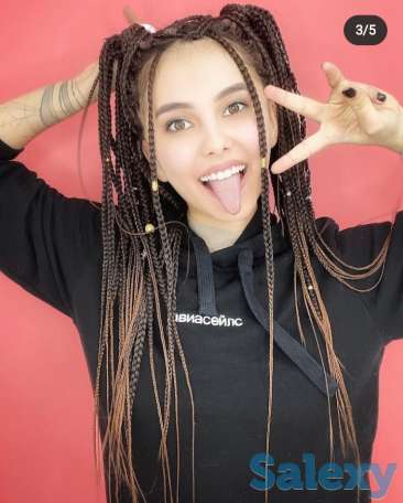 Афрокосы, де дреды, зизи,же косы, фотография 7