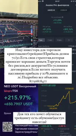 Ищу инвестора для трейдингкриптовалюта, фотография 1
