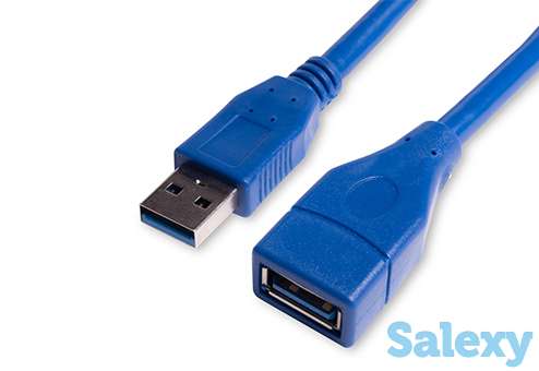 Удлинитель ipower ipeamf18, am-af hi-speed usb 3.0, 1.8м. синий, фотография 1