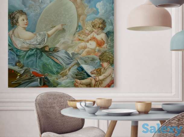 Картины, портрет, настенная роспись, лепка на стене, фотография 7